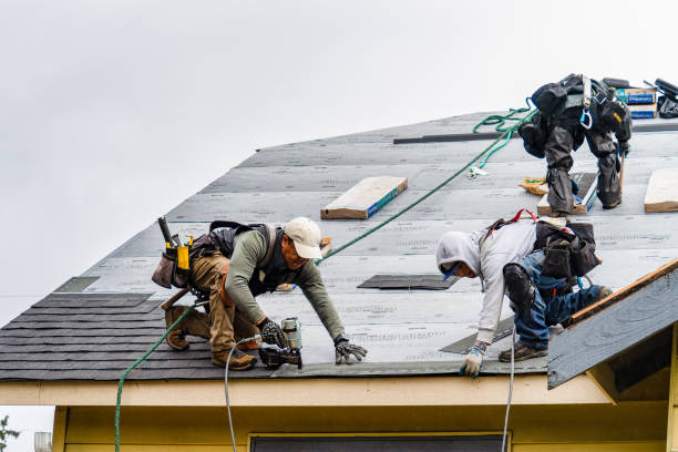 Professional Flat Roof Repair technician working in Clarks Hill, IN